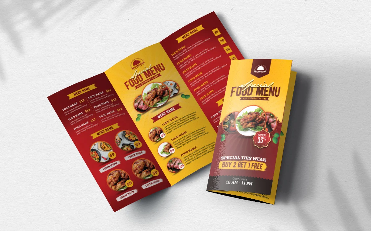 Μενού δίπτυχα τρίπτυχα online