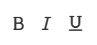 Εικονίδια έντονου, πλάγιου και υπογραμμισμένου κειμένου