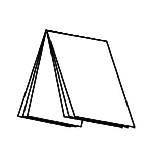 Χάρτης - Τρίπτυχο και δίπλωμα στη μέση